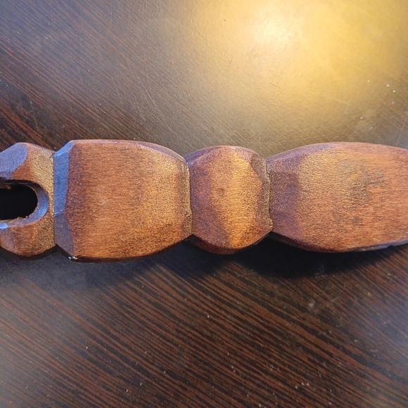 MAORI WOOD CARVED FIGURE - Picture 2 of 2